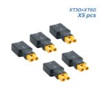 Adaptateur XT30 femelle à XT60 mâle - 5 pièces - Adaptateur XT30 mâle à XT60 femelle - 5 pièces