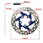 Disque de frein 120mm 5H bleu