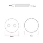 Plaquette de frein CS001-R 20mm résine pour Xiaomi - 2pcs