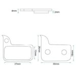 Plaquette de frein RT009-R Résine - Lot de 2 - Plaquette de frein RT009-C Céramique - Lot de 2