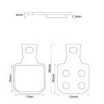 Plaquette de frein RT012-R résine - Lot de 4 - Plaquette de frein RT012-C céramique - Lot de 4
