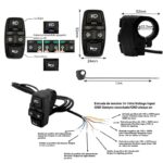 Commodo clignotant, phare et klaxon avec connecteur SM 1,5 m – Image 2