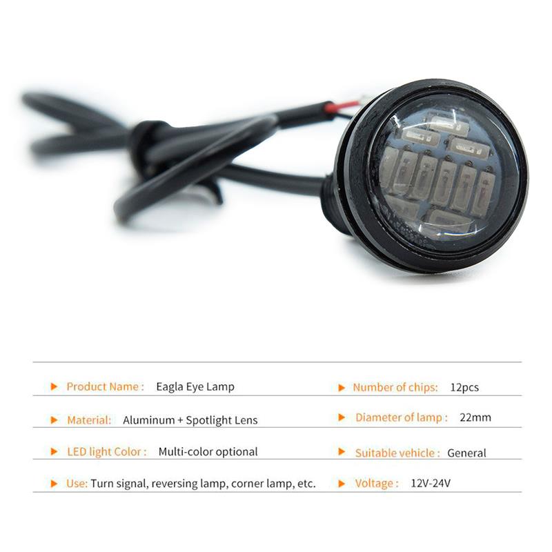 10529-1 Lampe eagle eye jaune 12V - 1pc - Led eagle eye blanche 12V - 1 pc – Image 1