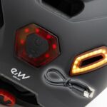 Casque CP02 urben avec clignotant noir taille unique – Image 2