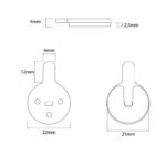 Plaquette de frein CT-011-R en résine ronde avec ergot - 20pcs – Image 2