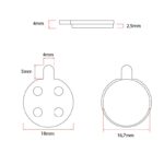 Plaquette de frein CT003-R en résine pour Xiaomi - 2pcs - Plaquette de frein CT003-C céramique - 2 jeux – Image 4