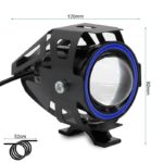 Phare à led U7 12-60V bleu - Phare U7 12-60V blanc