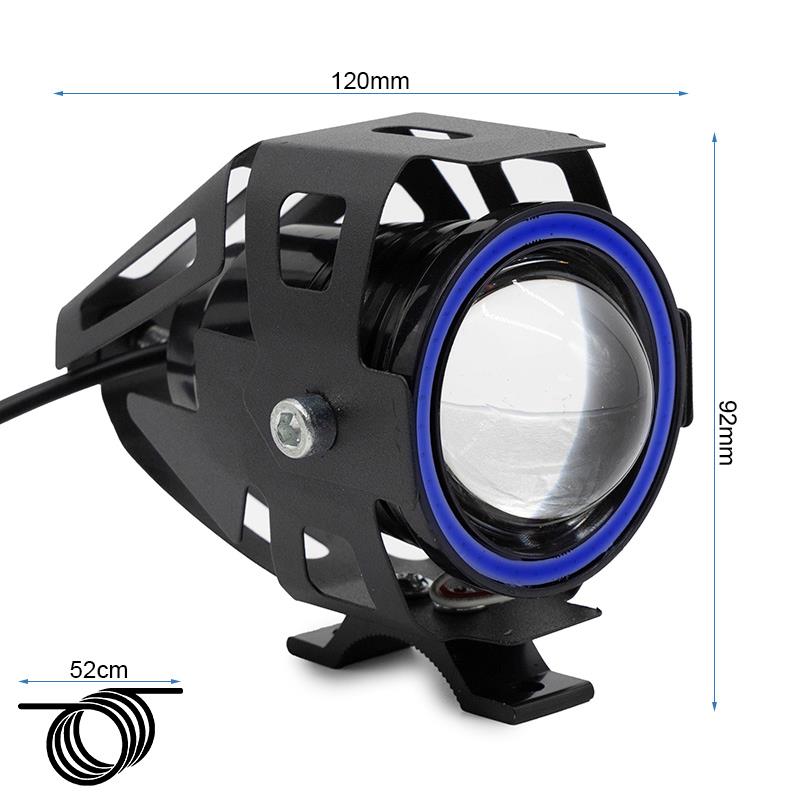 16760-2 Phare à led U7 12-60V bleu - Phare à led U7 12-60V rouge – Image 1