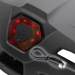 Casque CP04 noir M - Casque avec lumière CP04 bleu taille L