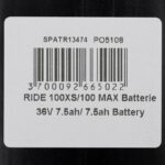 Batterie  36V 7,5A/h pour Urbanglide 100XS/100S/100MAX/100 PRO2/350CT/350MAX