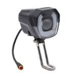Phare LED avec klaxon noir 12-72v avec connecteur étanche