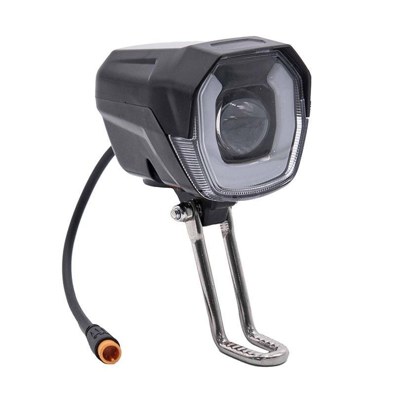 1748 Phare LED avec klaxon noir 12-72v avec connecteur étanche – Image 1