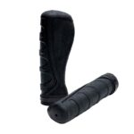 Poignées ergonomiques en silicone avec verrouillage noir - 2 pcs.