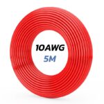 Câble rouge 10 AWG - 5M