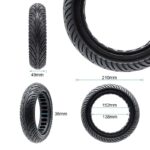 Pneu plein ultraléger 8,5x2-6,1/B34 - ligne noire [Nedong] - Pneu plein ultraléger 8,5x2-6,1/B34 - ligne rouge [Nedong] 9M – Image 5