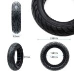 Pneu plein ultraléger 10x2,5/B34mm - ligne noire - Pneu plein Ruvera 10x2,5-6,1 / B34 - ligne rouge [Nedong]