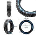 Pneu plein ultraléger Offroad 8,5x2 - bleu [Nedong] – Image 2
