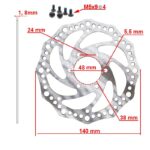Disque de frein R6,2 140mm 6H argent - 48mm – Image 3