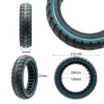 Pneu plein ultraléger Offroad 230x50 / 9x2-6,1/B34 - ligne bleue – Image 5