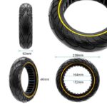 Pneu plein ultraléger 10x2,5--6,5/B44 - ligne jaune [Nedong] – Image 3