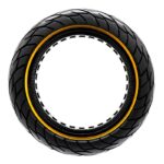 Pneu plein ultraléger 10x2,5--6,5/B44 - ligne jaune [Nedong] – Image 4