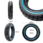 Pneu plein ultraléger offroad 10x2,125-6,1/B34 ligne bleue - 2 pces – Image 2