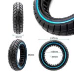 Pneu plein ultraléger offroad ligne bleue 60/70-6,5/B44 – Image 2