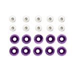 Rondelle JDM violette avec vis M6x16 - 10 pcs – Image 4