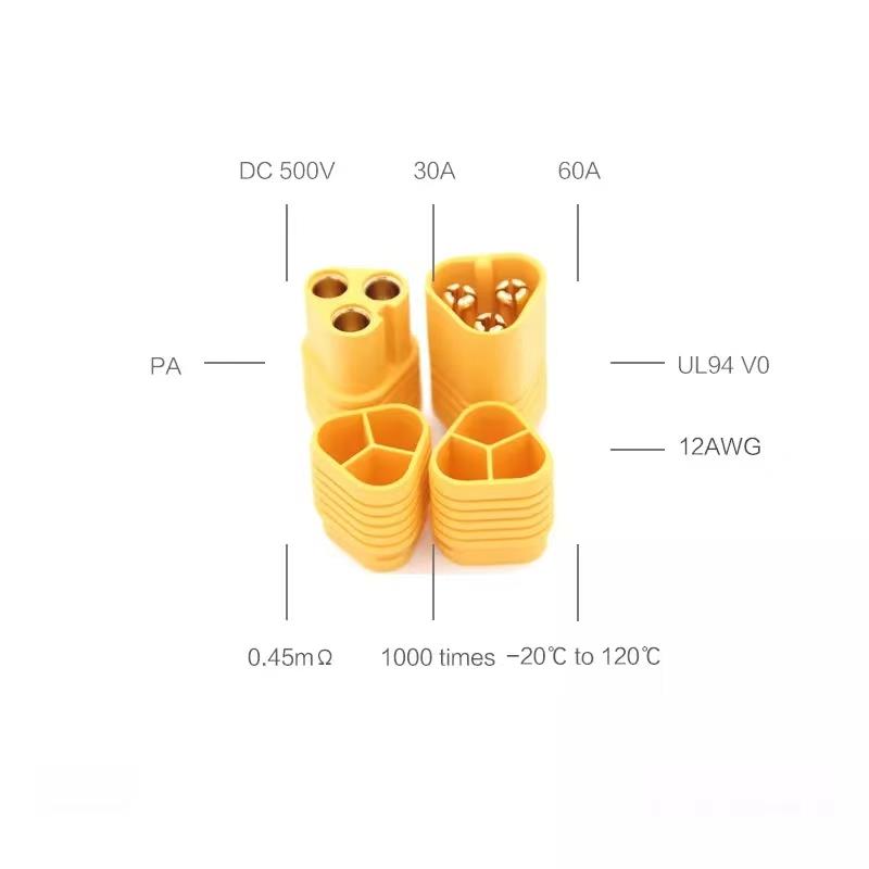 2020 MT60 Connecteur Amass - 5M/5F - MT60 Connecteur Amass - 10F – Image 1