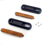 Catadioptre noir avec réflecteur jaune pour Xiaomi - 2 pcs.