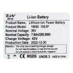 Batterie 36v 7,8Ah pour Kugoo S1 – Image 4