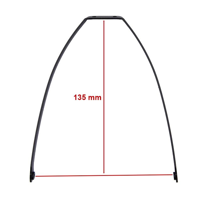 4636-1 Support de garde-boue en métal noir pour MI4 Pro – Image 1