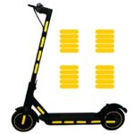 Autocollants réfléchissants 90x20mm jaune - 20pcs – Image 2
