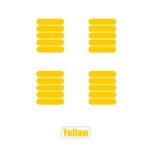 Autocollants réfléchissants 90x20mm jaune - 20pcs – Image 3