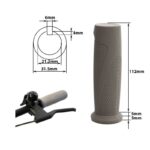 Poignées en silicone gris pour Ninebot série F et D - 2 pcs.