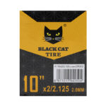 Chambre à air premium 2,0 mm d'épaisseur 10x2/2,125 Valve 90x90º - 5pcs [Black cat] – Image 4