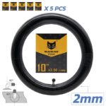 Chambre à air premium épaisseur 2.0mm 10x2,5 Valve 90x90º [Black Cat]
