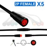 Connecteur étanche 8mm 2 broches - 5F – Image 4