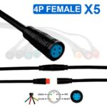 Connecteur étanche 8 mm 4 broches - 5F – Image 3