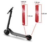 Autocollant réfléchissant rouge pour Ninebot Es1 Es2 Es4