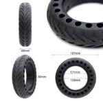 Pneu plein perforé 8x2-5/B30 (Non compatible avec xiaomi)