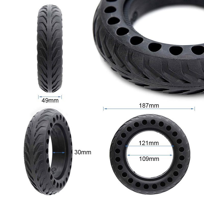 7427136176073m Pneu plein perforé 8x2-5/B30 (Non compatible avec xiaomi) – Image 1