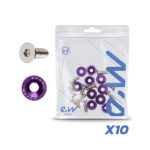 Rondelle JDM violette avec vis M6x16 - 10 pcs - Rondelle JDM rouge avec vis M6x16 - 10pcs – Image 7
