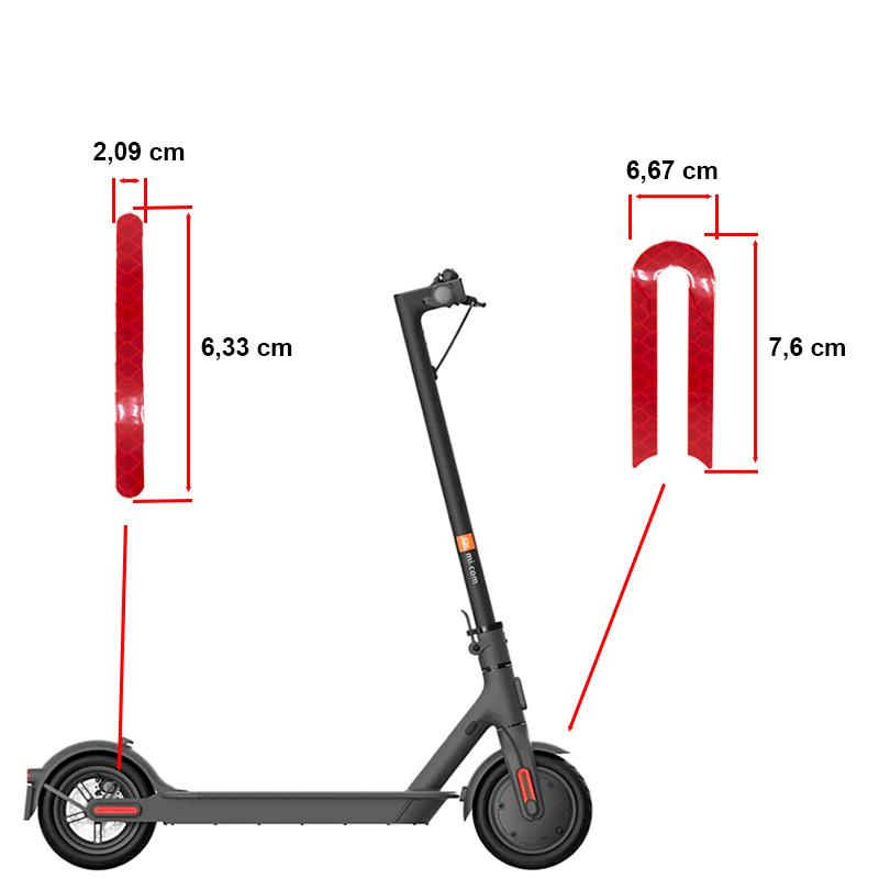 7474 Autocollant réfléchissant rouge pour réflecteur Xiaomi - 10 pcs. – Image 1