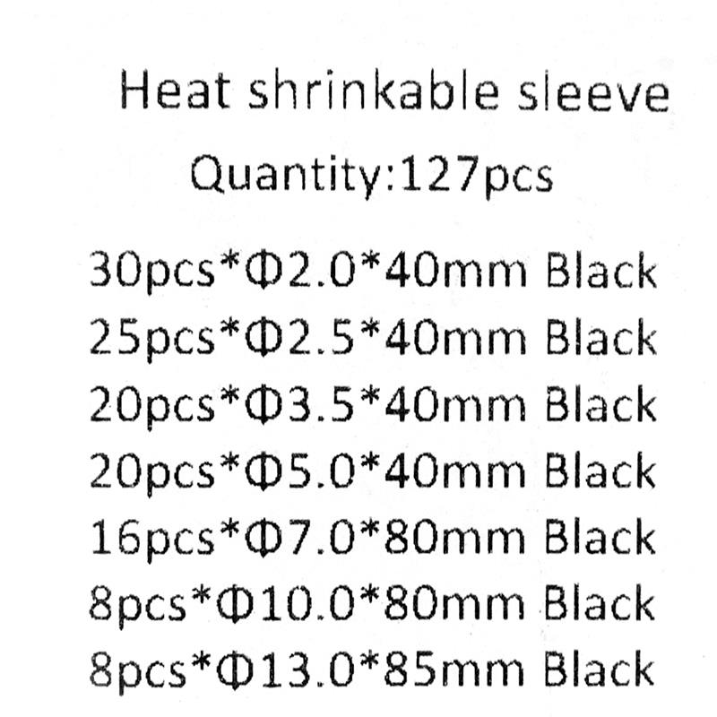 7561 Thermorétractable noir pour Câble - 127 pcs. – Image 1