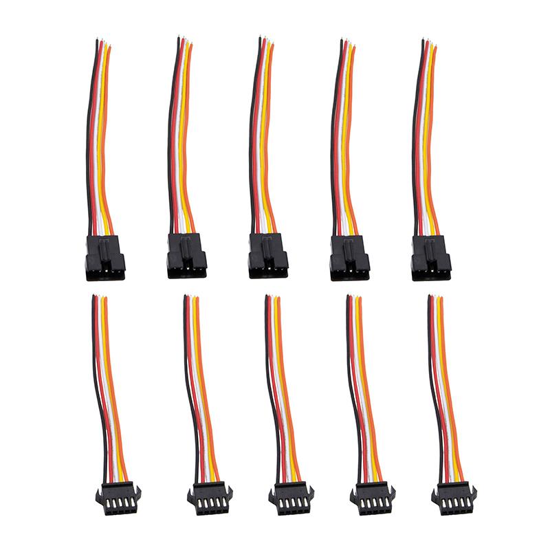 8105 Connecteur SM 5 broches avec Câble 22AWG - 5M/5F – Image 1