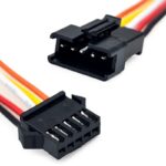 Connecteur SM 5 broches avec Câble 22AWG - 5M/5F – Image 3