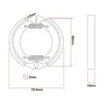 Plaquette de frein à tambour en résine [Minimotors] – Image 4