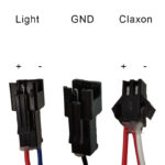 Projecteur à LED avec klaxon blanc 36V-60V avec connecteur SM – Image 3