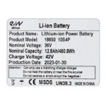 Batterie externe 36V 12,8 à / h - Batterie externe 36v 10.4 à / h